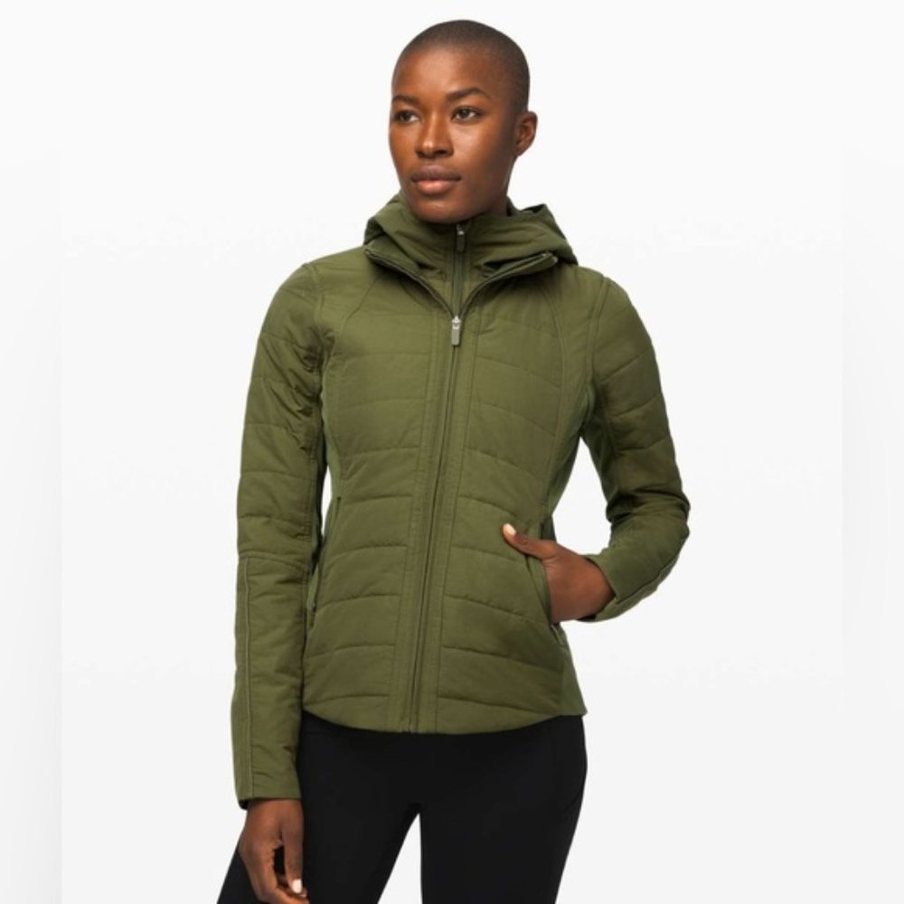 lululemon athletica Green Hooded Jacket